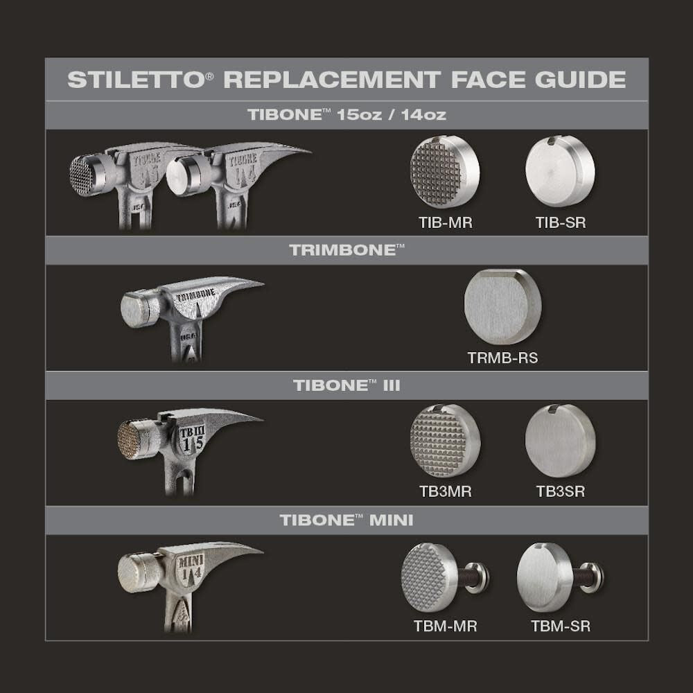 TIBONE Smooth Steel Replacement Face TIB-SR