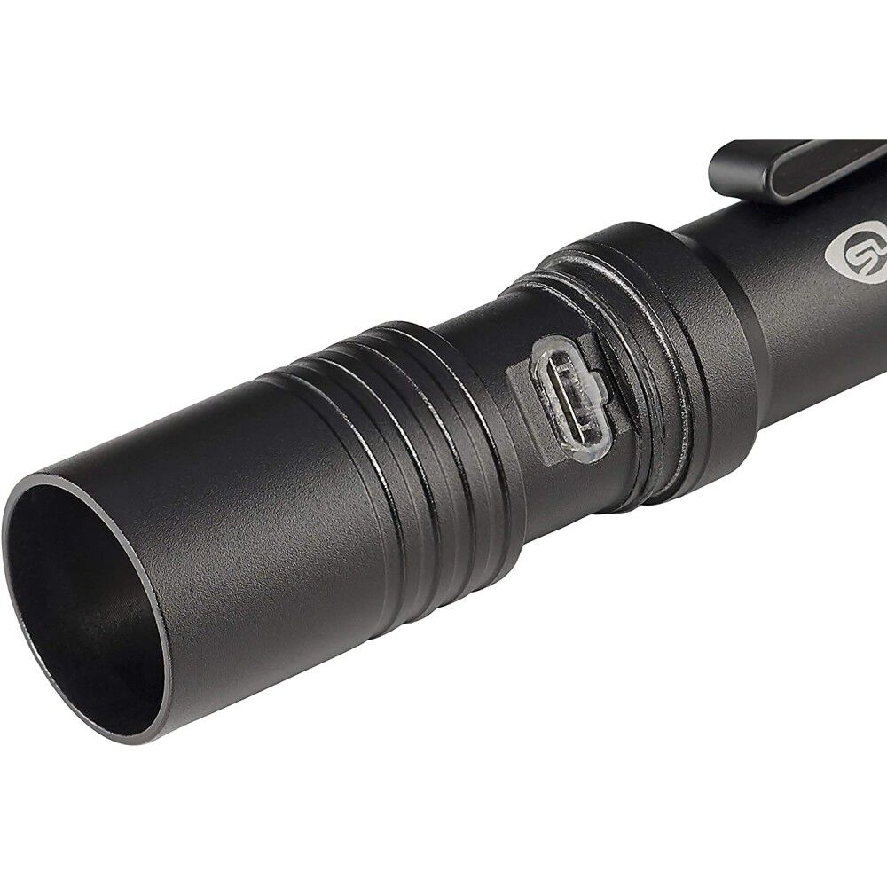 MacroStream Black USB Rechargeable LED Flashlight 66320