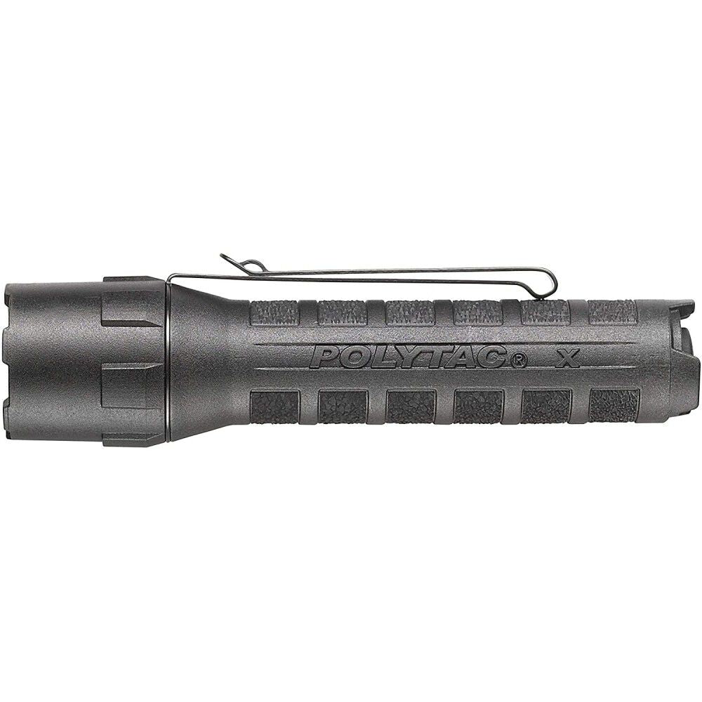 PolyTac X Flashlight USB Black Tactical Handheld 88610