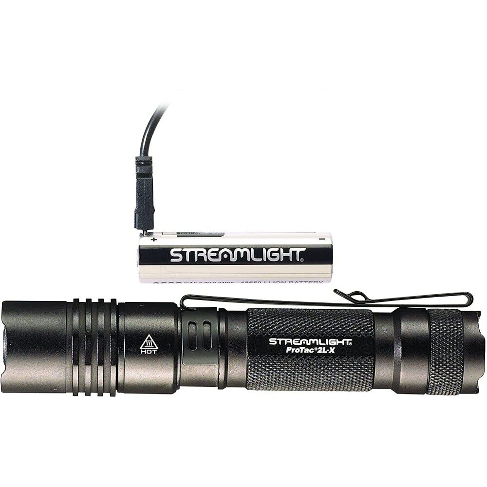 ProTac 2L-X USB Black Multi-Fuel Tactical Flashlight 88083