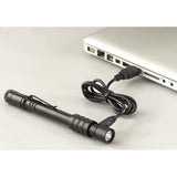 Stylus Pro Penlight Black Sleek USB Rechargeable LED 66133