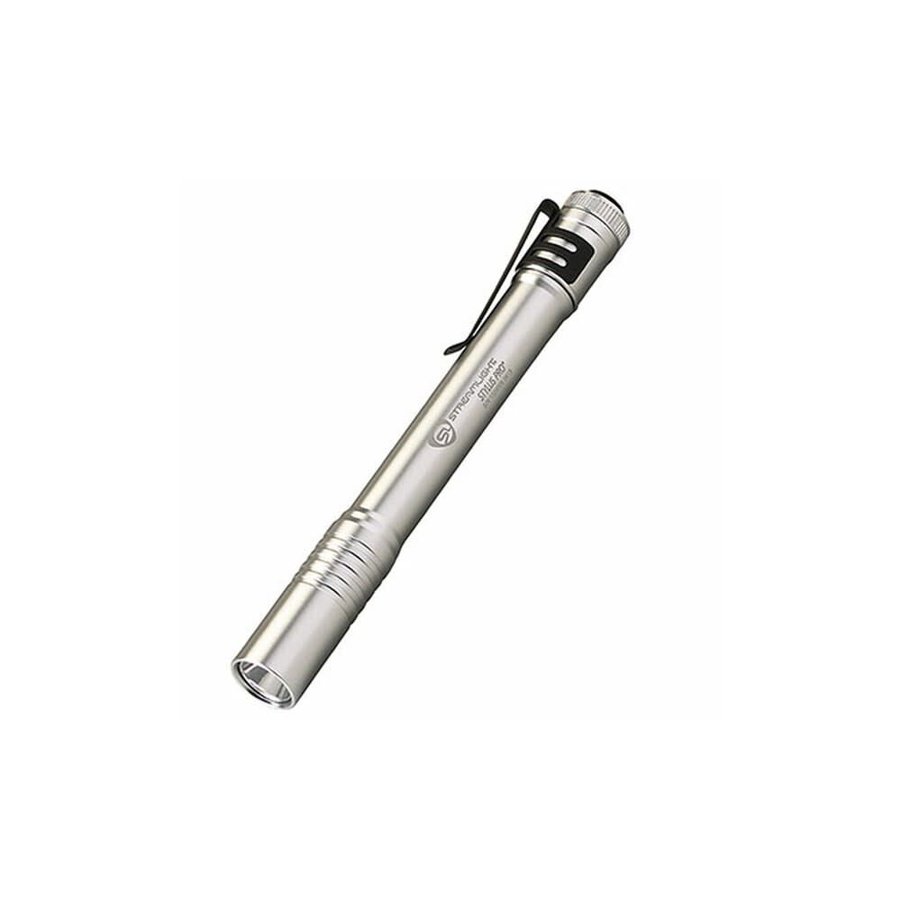 Stylus Pro Penlight Silver AAA Battery Powered LED 66121