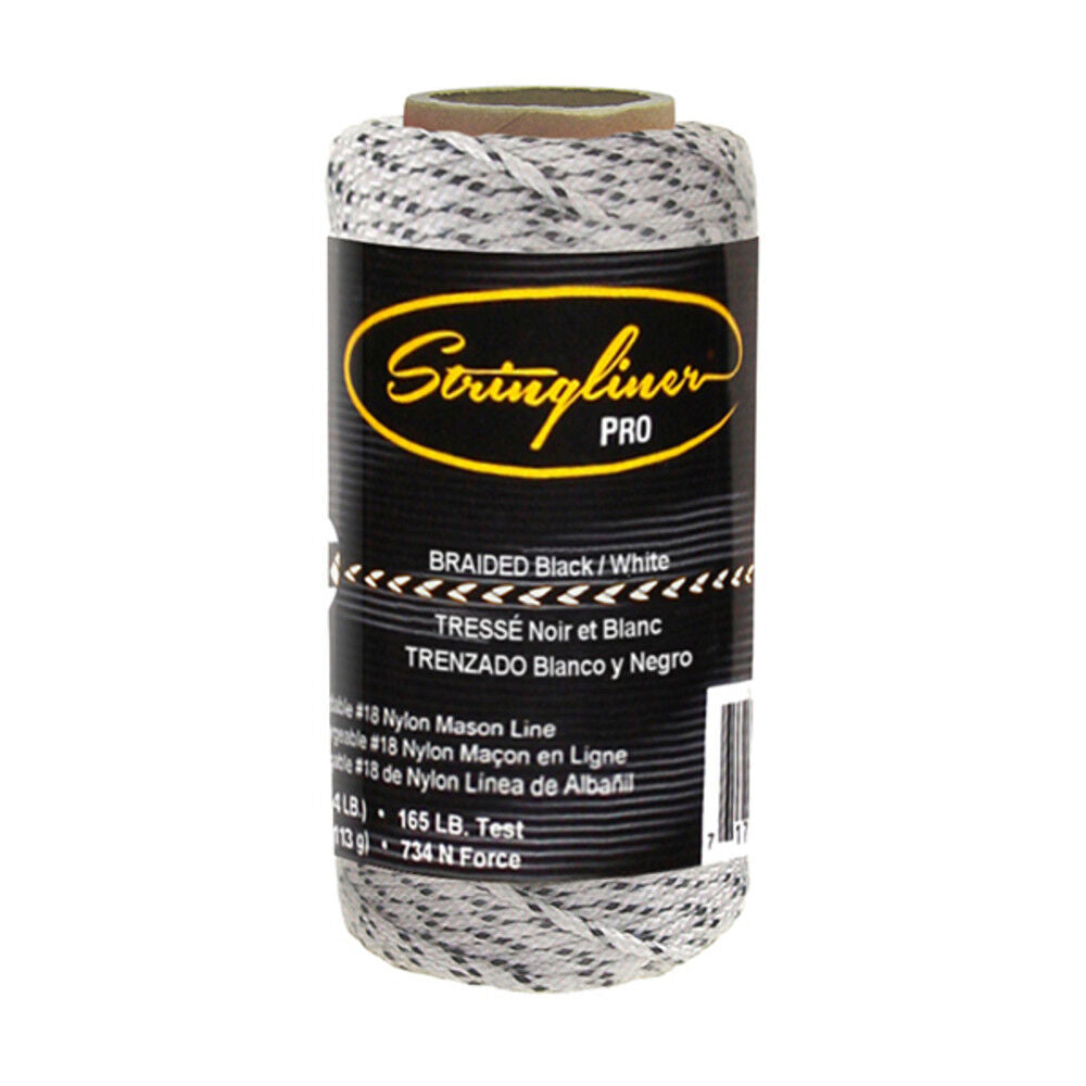 #18 Construction Replacement Roll Braided Black/White 250 ft 35190