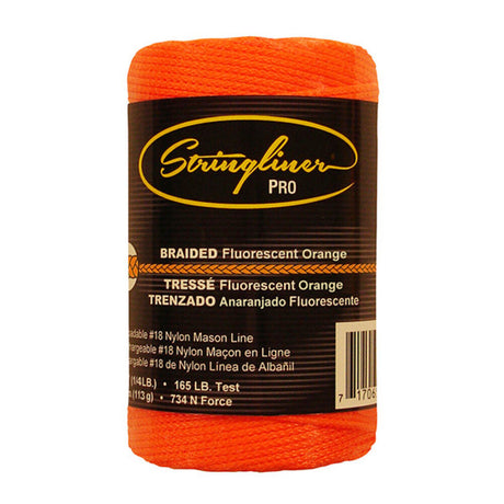 #18 Construction Replacement Roll Braided Fluorescent Orange 250 ft 35159