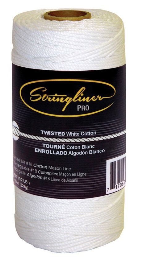 Cotton Replacement Roll Twisted Cotton Line White 540 ft 12493