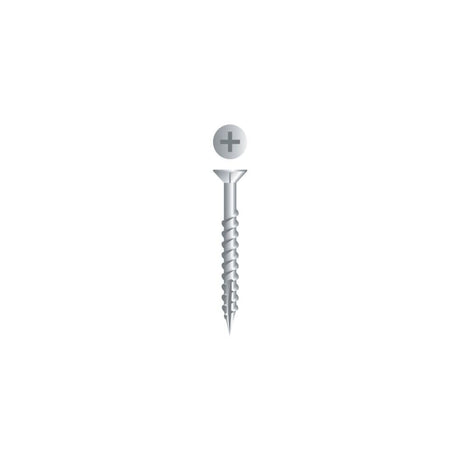 #9 3 In. Phillips Flat Head Screw with Nibs Particle Board Screw X948NZ