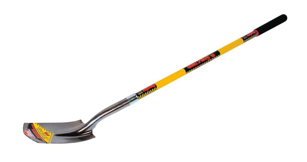 Trenching Shovel Yellow Fiberglass Handle Cushion Grip 89184