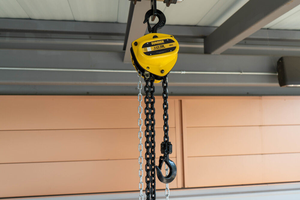 1-1/2 Ton Chain Hoist with 10 ft. Chain Fall and Overload Protection 787452