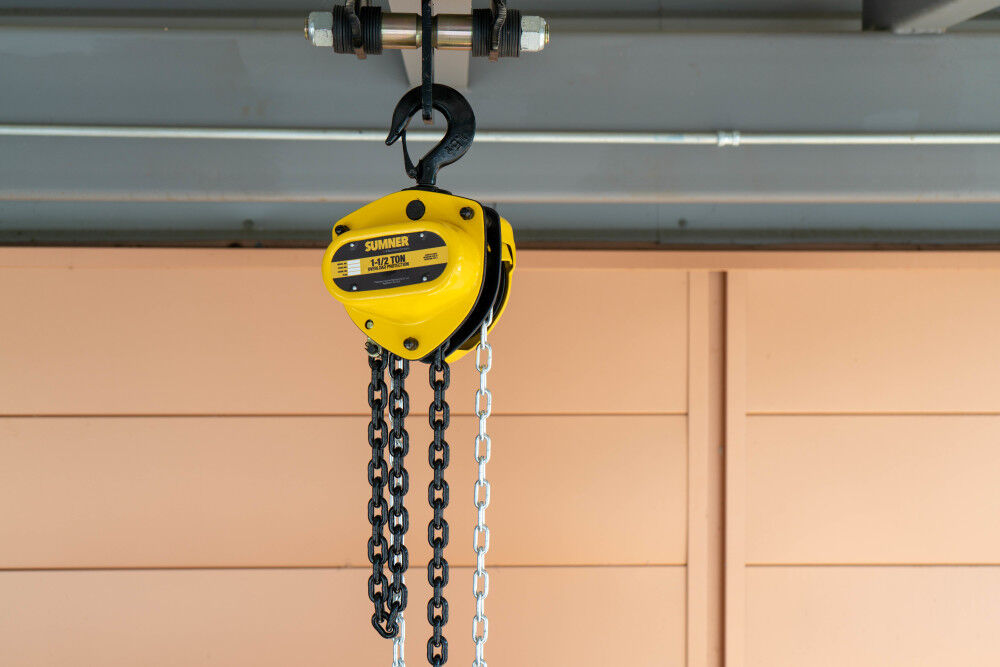 1- 1/2-Ton Chain Hoist with 20 ft. Lift and Overload Protection 787454