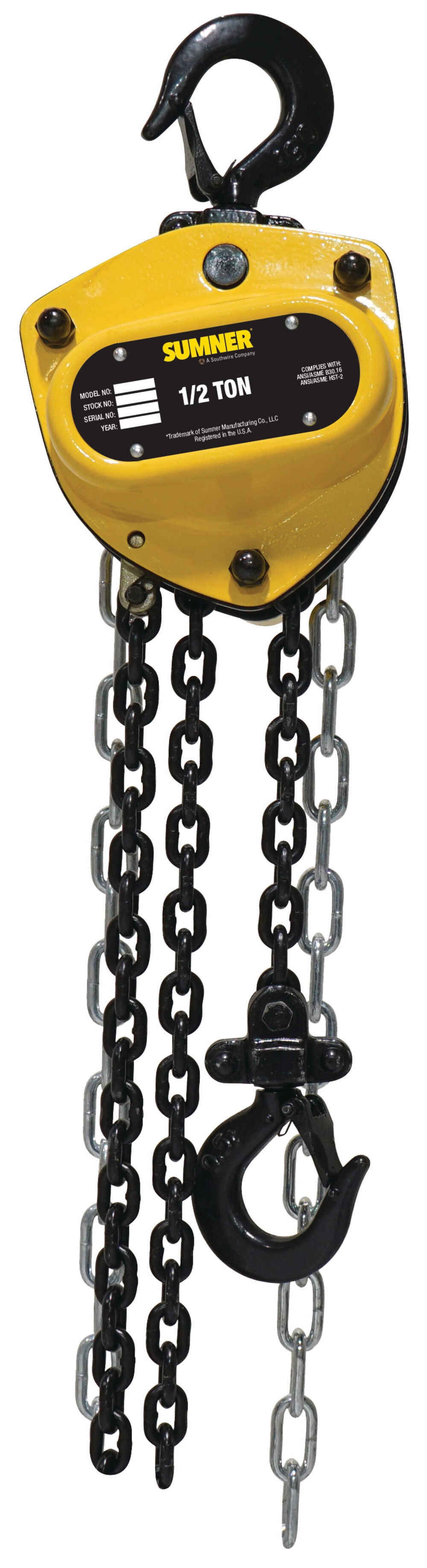 1/2 Ton Chain Hoist with 20 ft. Chain Fall 787406