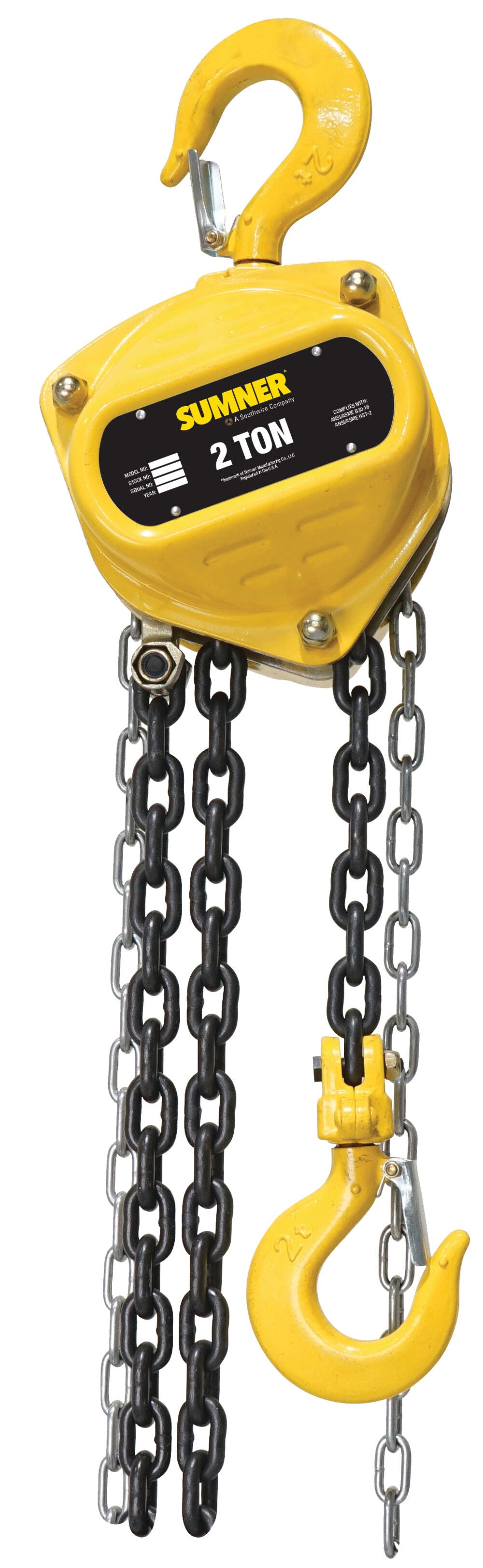 2 Ton Chain Hoist with 20 ft. Chain Fall 787572