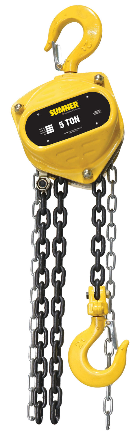 5 Ton Chain Hoist with 15 ft. Chain Fall 787579