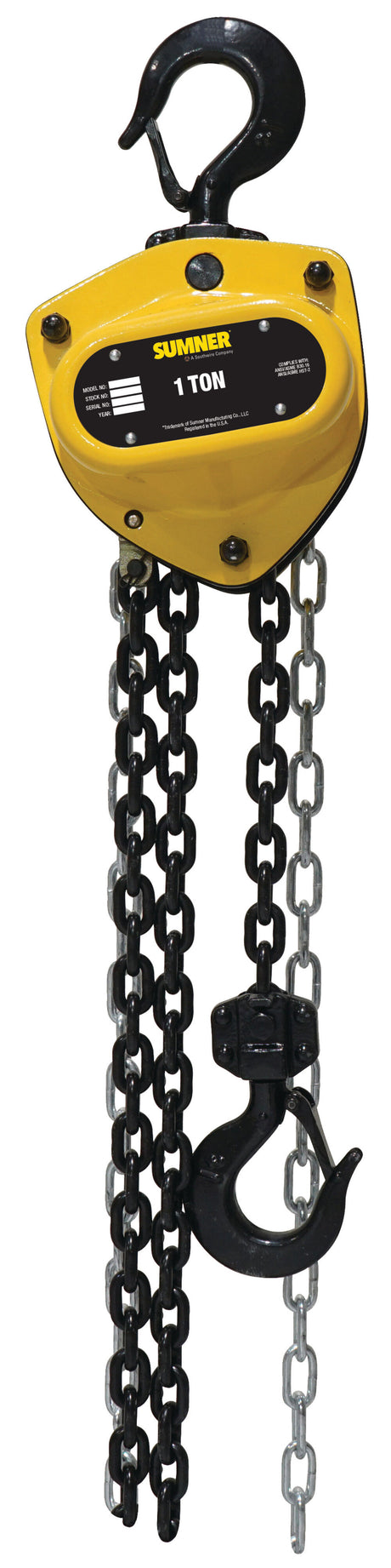 Chain Hoist 1 Ton with 20' Chain Fall 787410