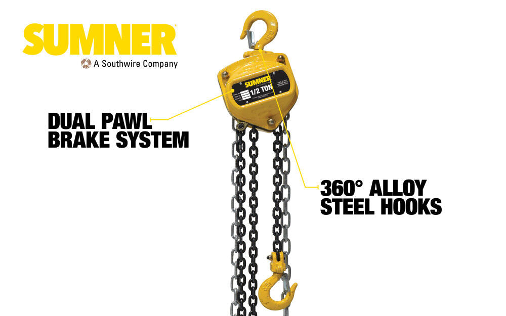 Chain Hoist 1/2 Ton with 10' Chain Fall 787404