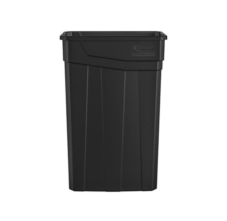 Plastic Slim Trash Can - 23 Gallon Black TCN2030BK