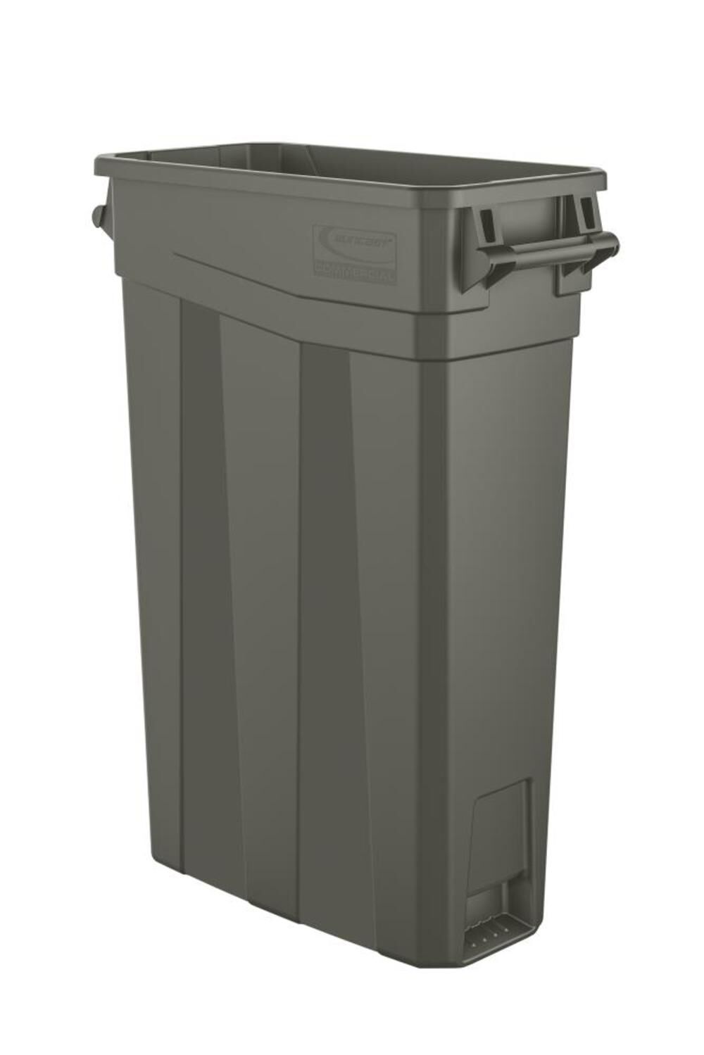 Plastic Slim Trash Can with Handles - 23 Gallon TCNH2030