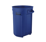 Plastic Utility Trash Can - 44 Gallon Blue BMTCU44BL