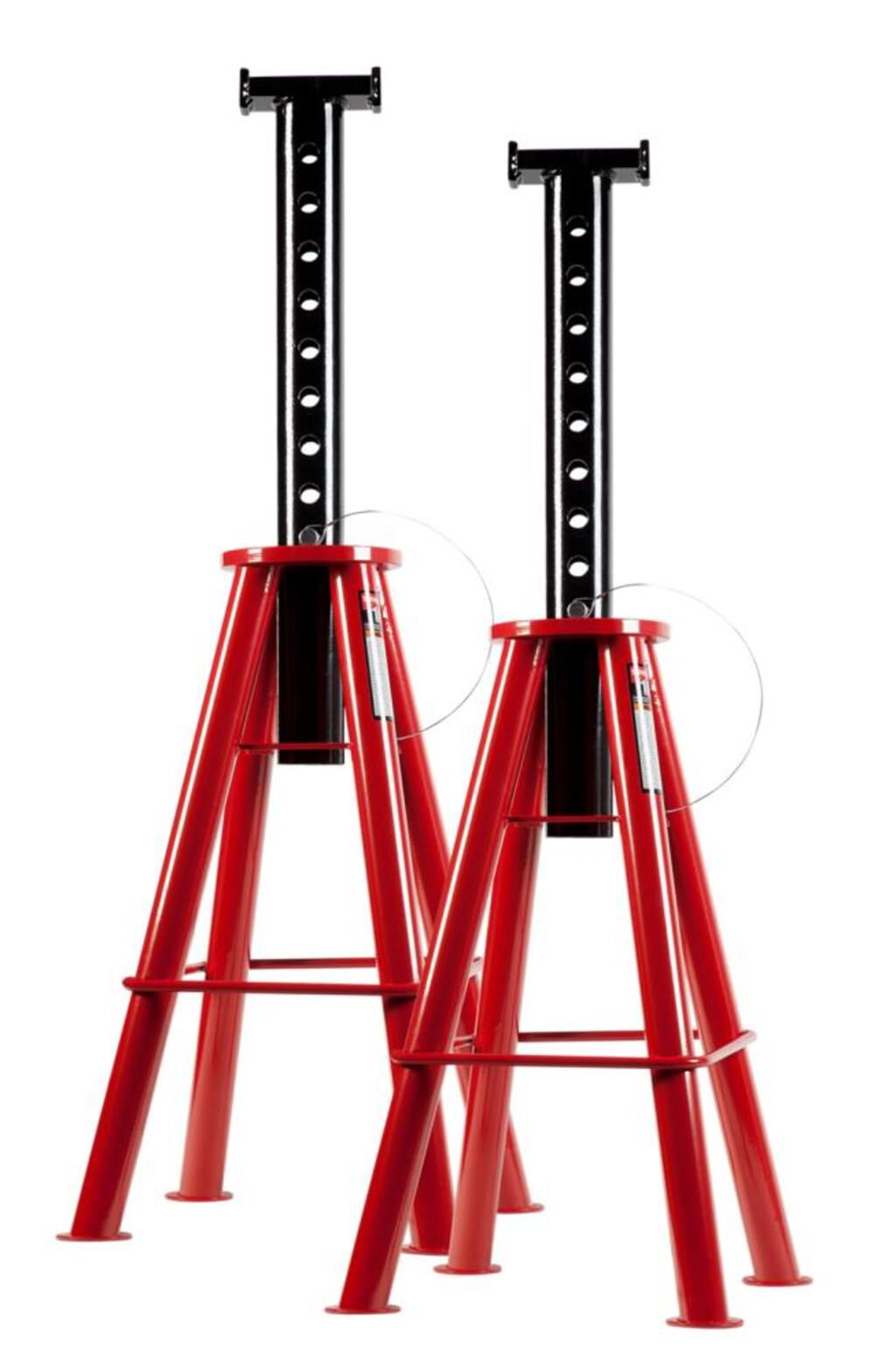 10 Ton High Height Pin Type Jack Stands (Pair) 1410