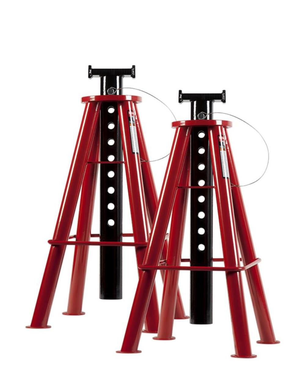 10 Ton High Height Pin Type Jack Stands (Pair) 1410