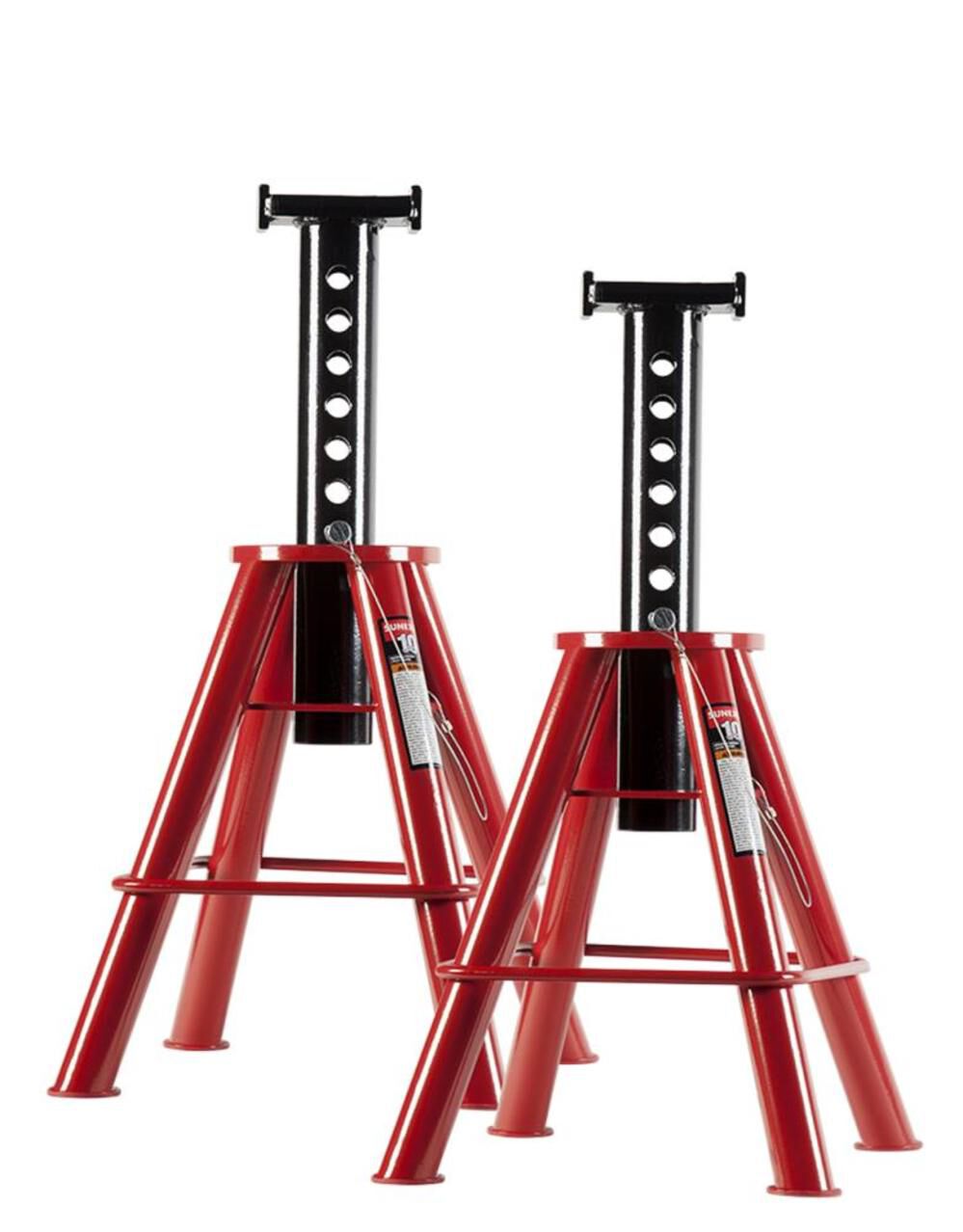 10 Ton Medium Height Pin Type Jack Stands (Pair) 1310