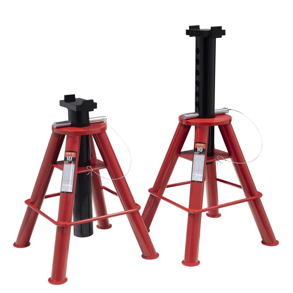 10 Ton Medium Height Pin Type Jack Stands (Pair) 1310