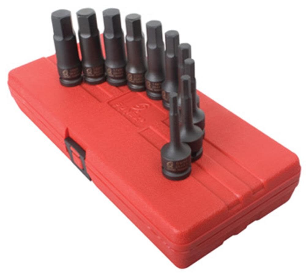 1/2 In. Drive Metric Impact Hex Driver Set 10 pc. 2639