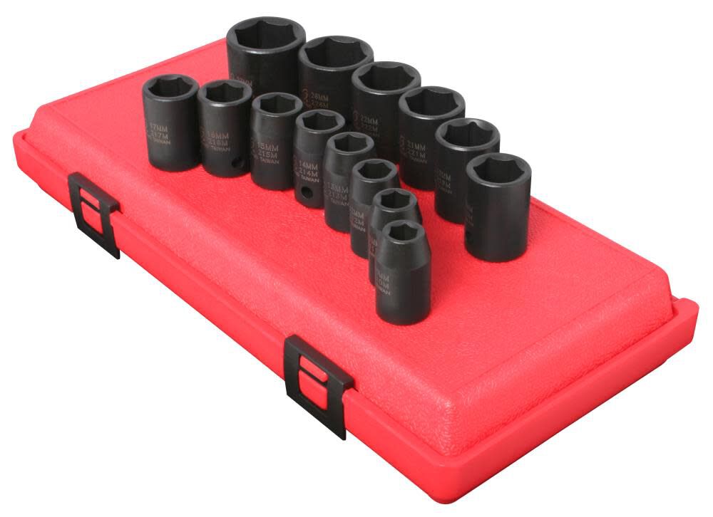 1/2 In. Drive Metric Impact Socket Set 14 pc. 2652