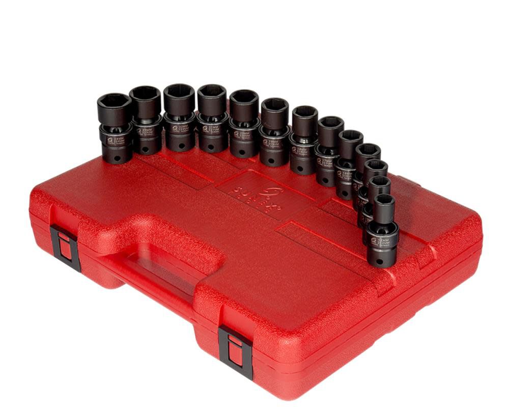 1/2 In. Drive Metric Universal Impact Socket Set 13 pc. 2665