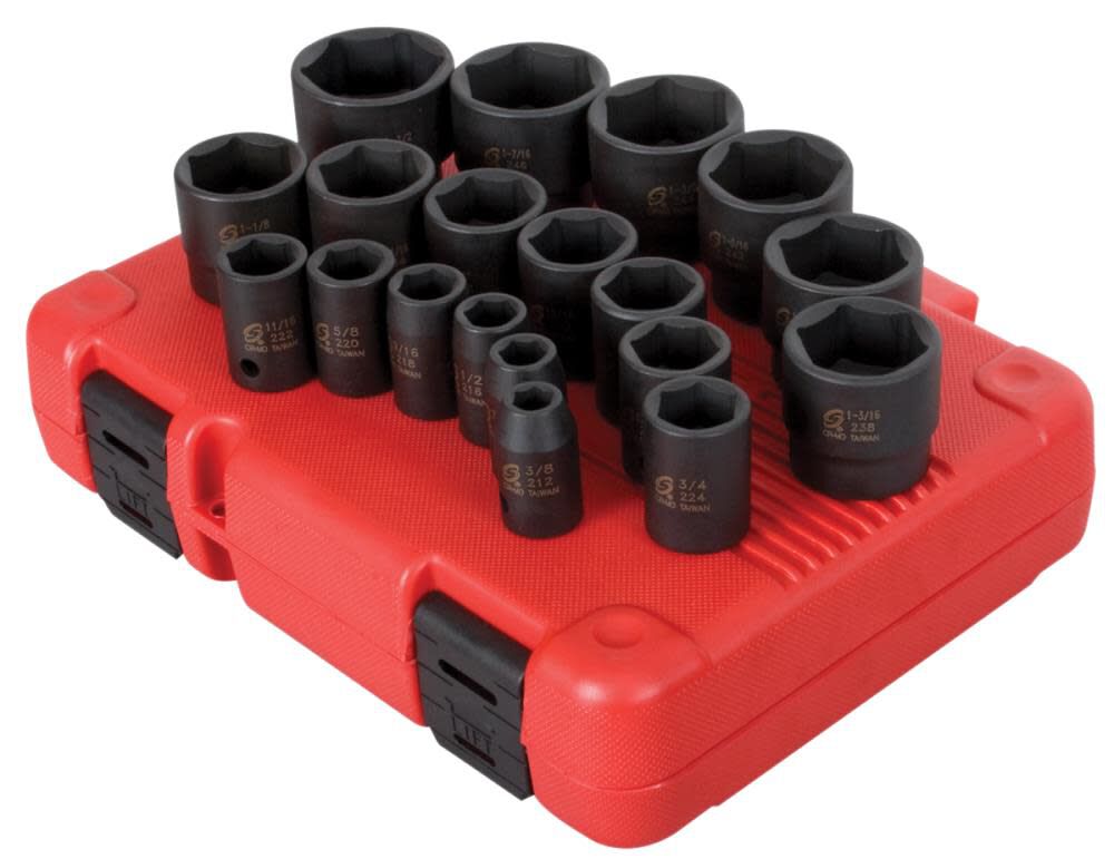 1/2 In. Drive SAE Impact Socket Set 19 pc. 2640