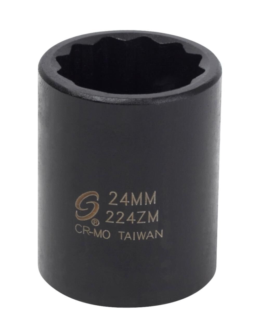 1/2 Inch Dr 24mm 12-Point Impact Socket 224ZM