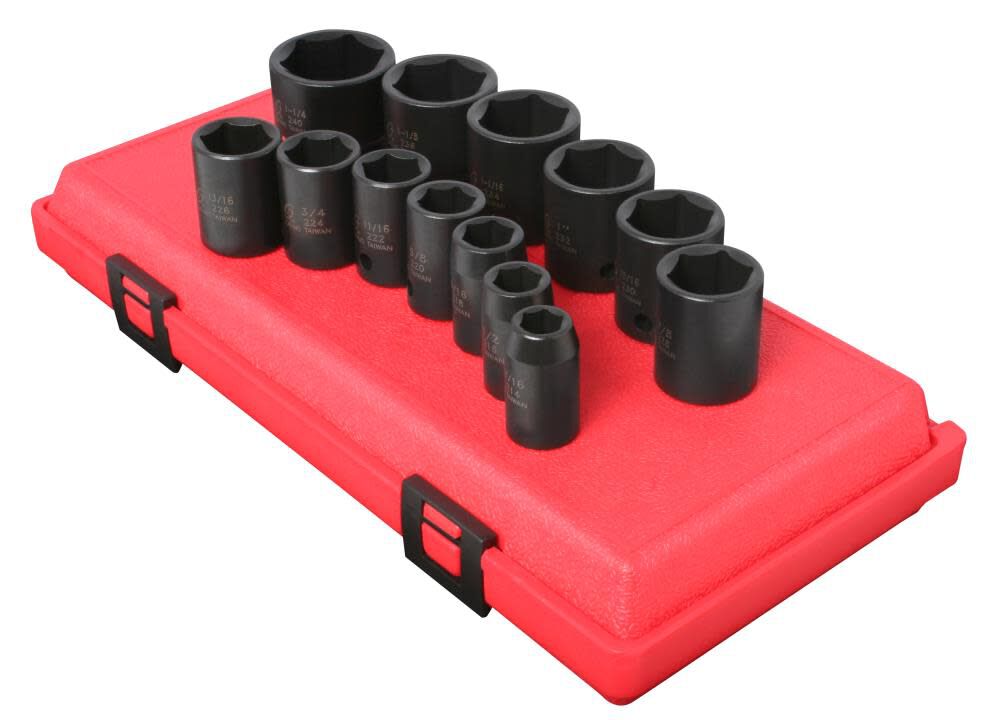 13 pc. 1/2 In. Dr. SAE Impact Socket Set 2650