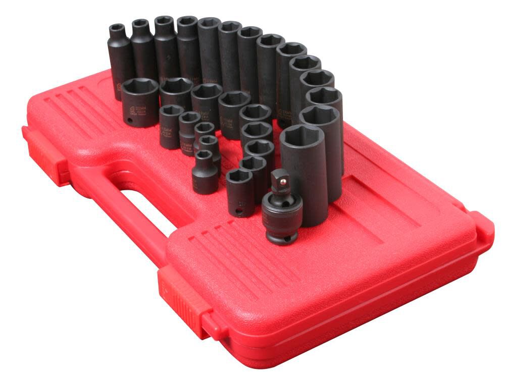 29 pc. 3/8 In. Dr. Metric Master Impact Socket Set 3329