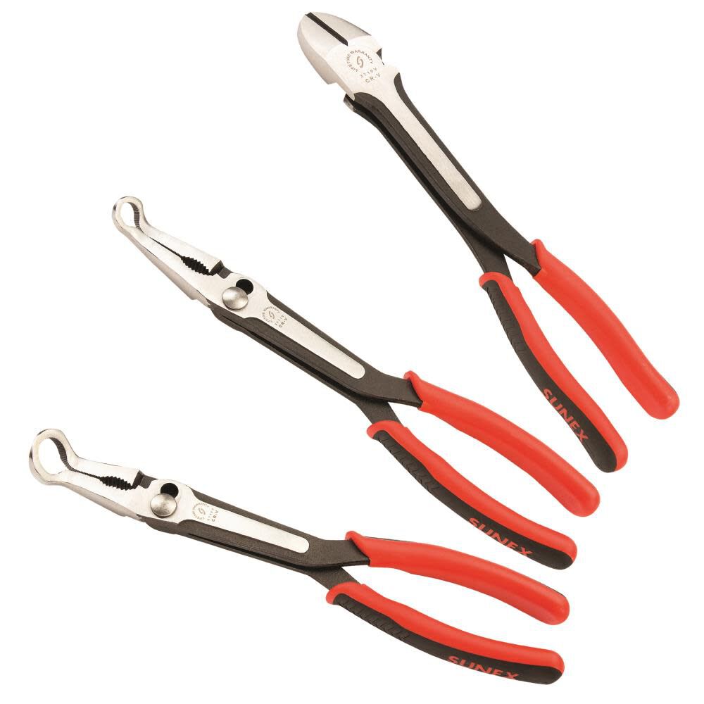 3 Pc 11 In. Heavy Duty Specialty Pliers Set 3704V