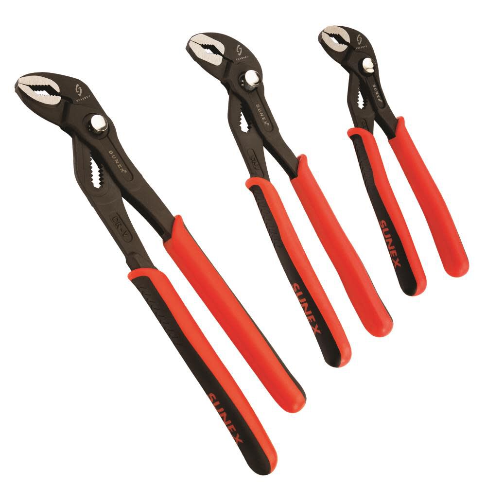 3 Pc Push Button Water Pump Pliers Set 3622V