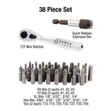 38 Piece Mini Ratchet and Bit Set 9726