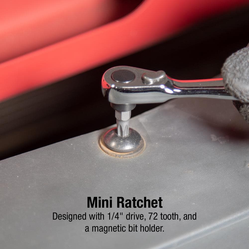 38 Piece Mini Ratchet and Bit Set 9726