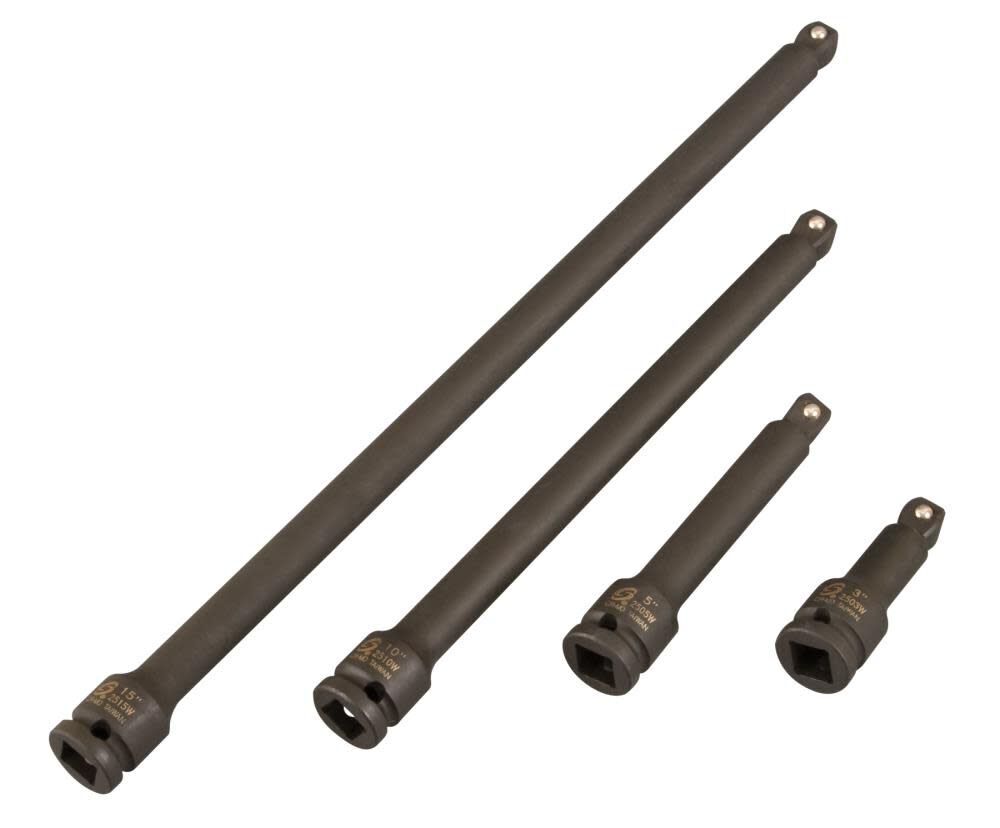 4 pc. 3/8 In. Drive Impact Wobble Ext Set 3504