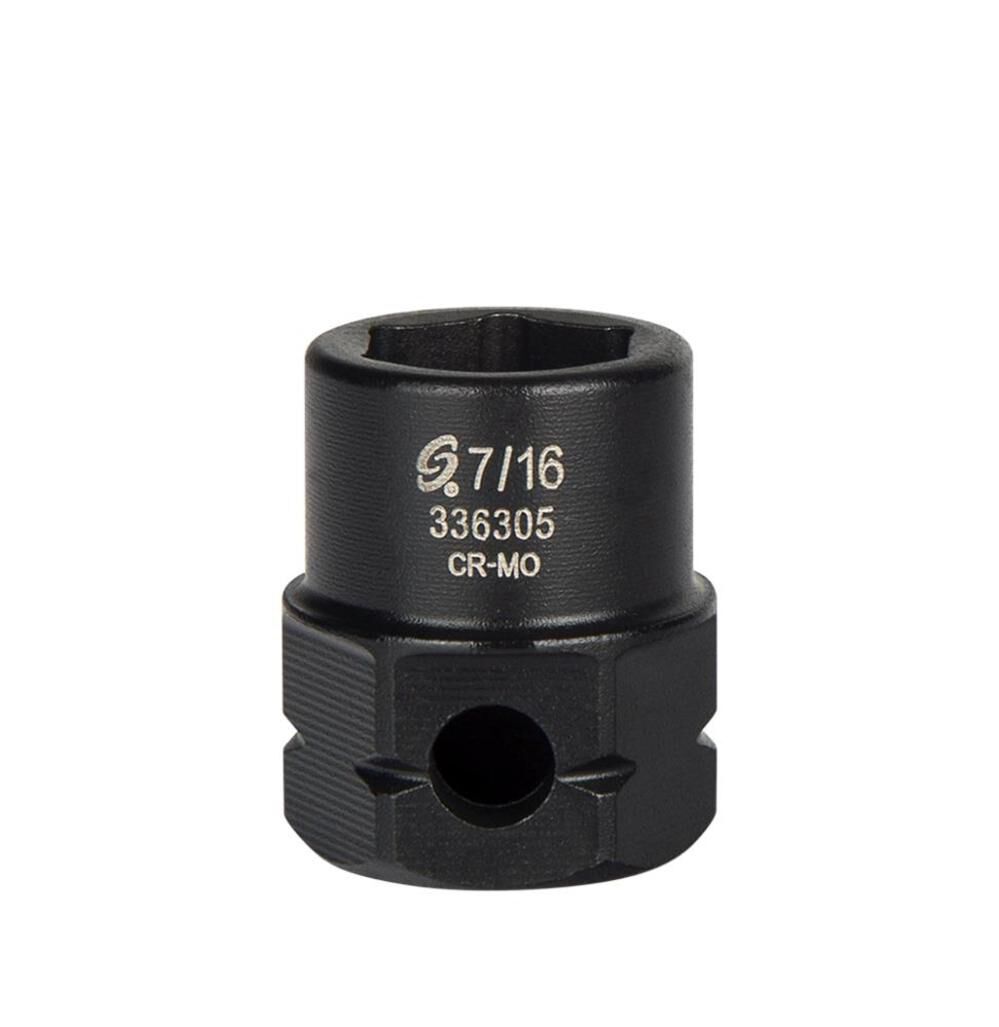 7/16 In. 3/8 In. Drive 6 Pt Low Profile Impact Socket Hex Shank 336305