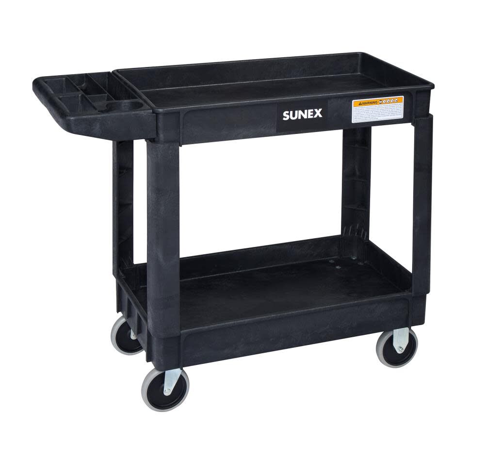 Compact Heavy Duty Utility Cart Black 8034