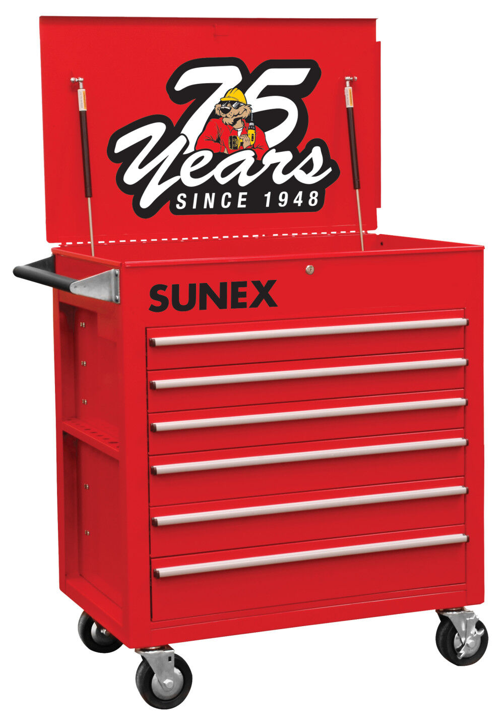 Full Drawer Rolling Toolbox Service Cart Acme Tools 75th Anniversary Edition 8057ACME75