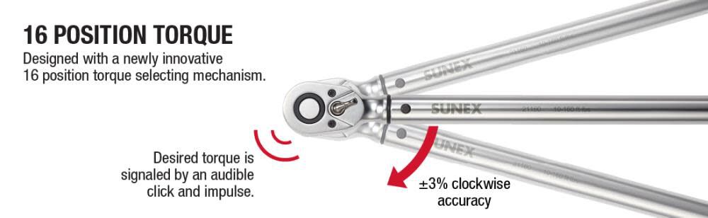 Indexing Torque Wrench 1/2in Drive 21160