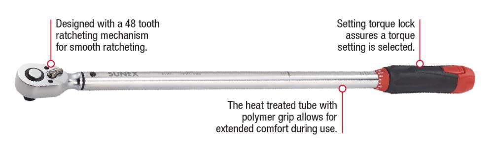 Indexing Torque Wrench 1/2in Drive 21160