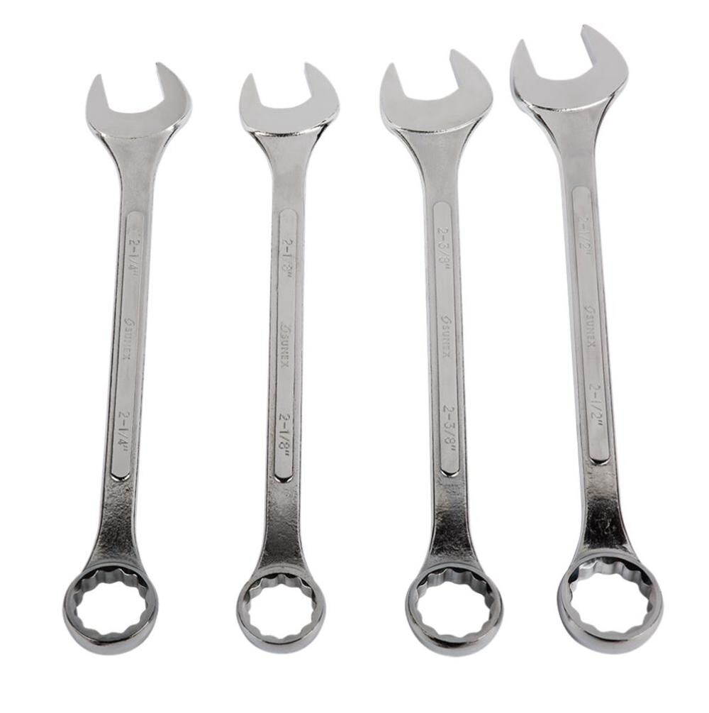 Raised Panel SAE Super Jumbo Combination Wrench Set 4 pc. 9604