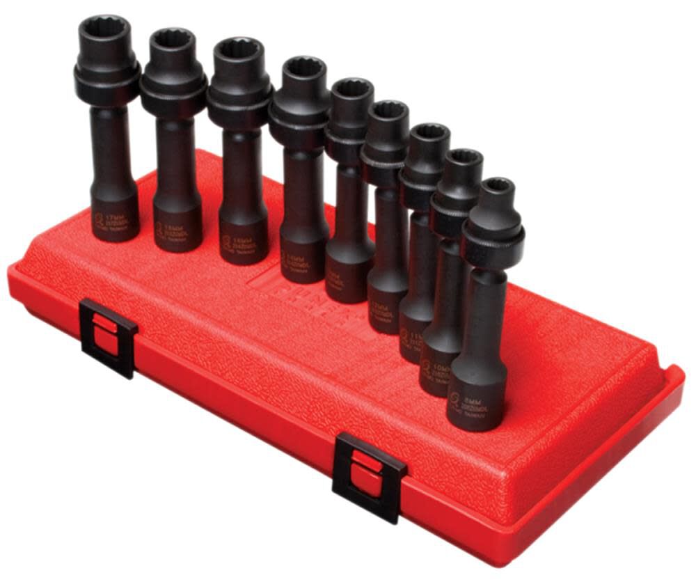 Socket Set 1/2in Drive Metric Impact Socket Set 9pc 2695