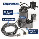 1/2 HP Cast Iron Sump Pump with Vertical Switch 92541