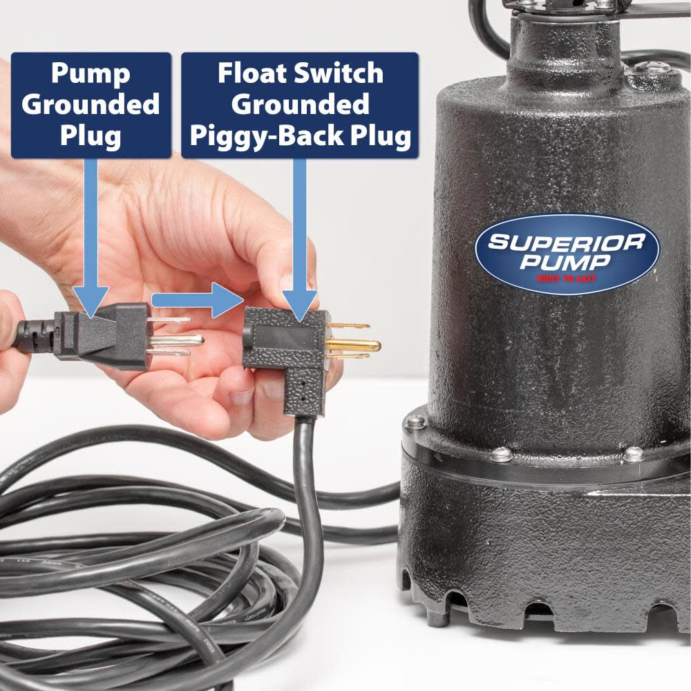 1/2 HP Cast Iron Sump Pump with Vertical Switch 92541