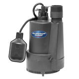 1/3 HP Thermoplastic Sump Pump with Tethered Float Switch 92330