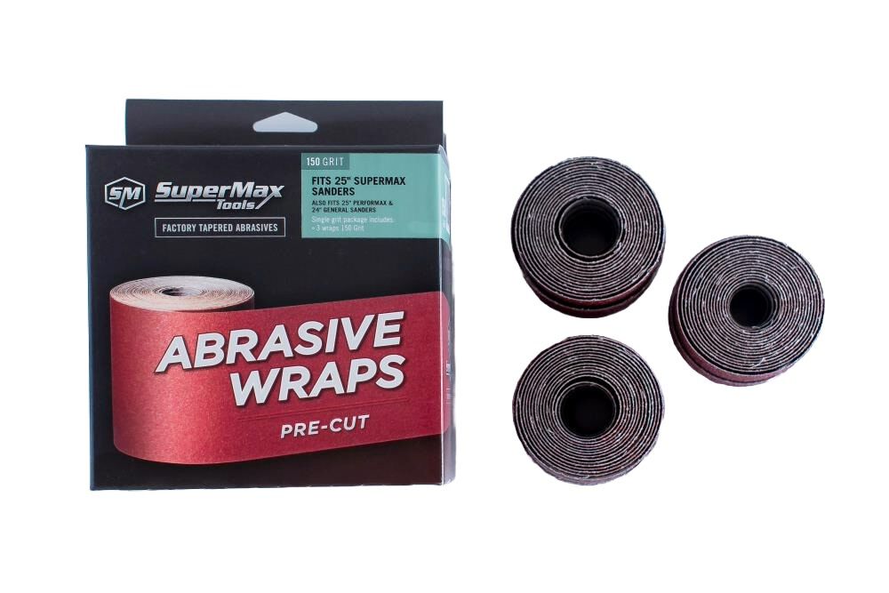 3-Pack Box 100 Grit Pre Cut abrasive for the 25 In. Drum Sander 60-5100