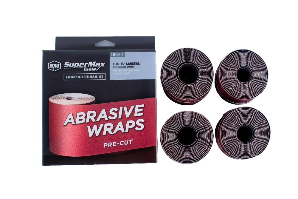 4 pack Box 36 80 120 Grit Pre-Cut abrasive for 16 In. Drum 60-6000