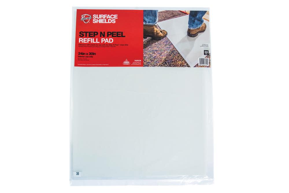 Step n Peel Clean Mat Refill 24 In. x 30 In. 4 pack 30 Sheets Per Pack DGRC